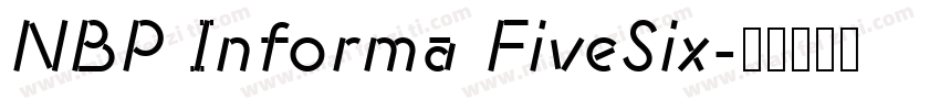 NBP Informa FiveSix字体转换